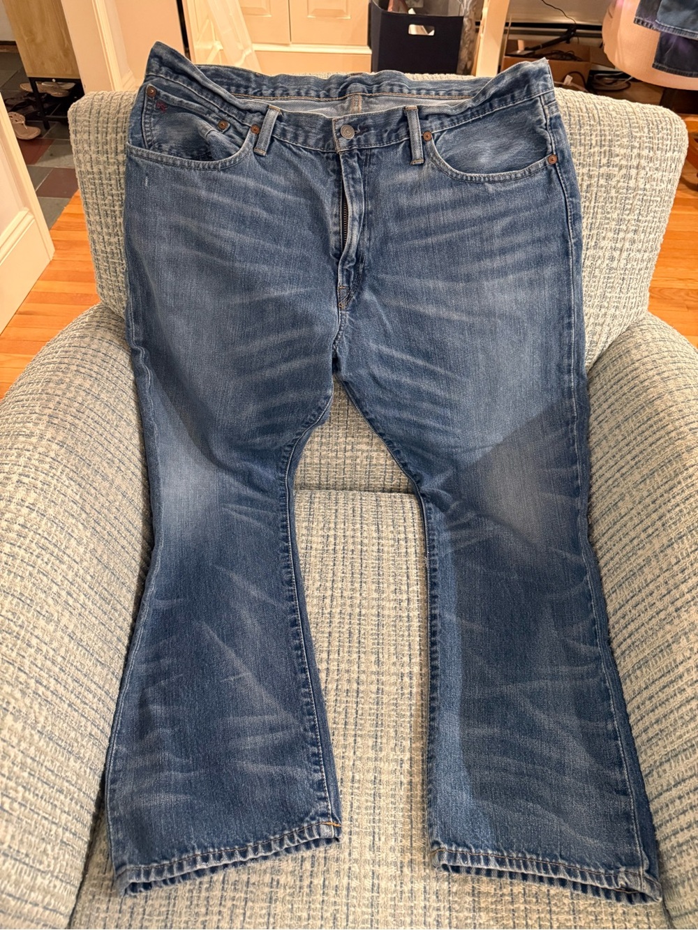 Polo by Ralph Lauren Men's Jeans in Medium Blue Wash